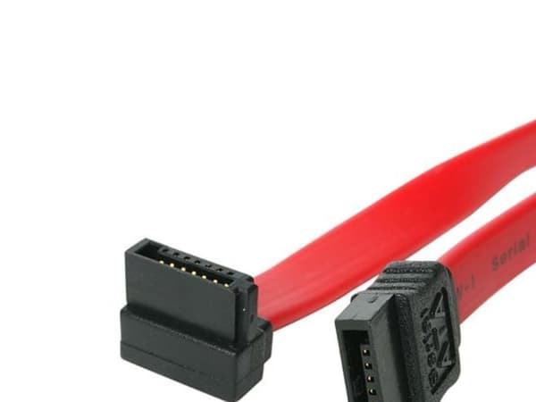 StarTech.com 6in SATA to Right Angle SATA Serial ATA Cable - 6in SATA Cable - left angle SATA Cable - angled SATA Cable - SATA-kabel - Serial ATA 1...