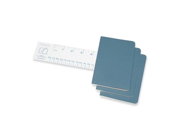 Cahier Journal linjerat pocket Brisk Blue 3-pack