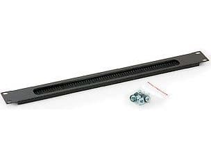 Triton Straight-way panel 1U with brush, musta
