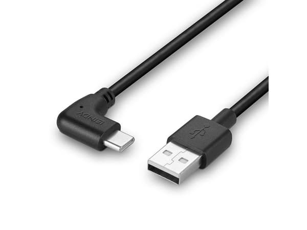 Lindy 32001, 1 m, USB A, USB C, USB 2.0, Svart