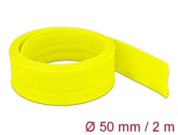 Delock - Flätad ärm - sträckbar - 2 m - gul