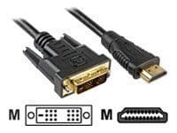 Sharkoon - Sovitinkaapeli - single link - HDMI uros - DVI-D uros - 5 m