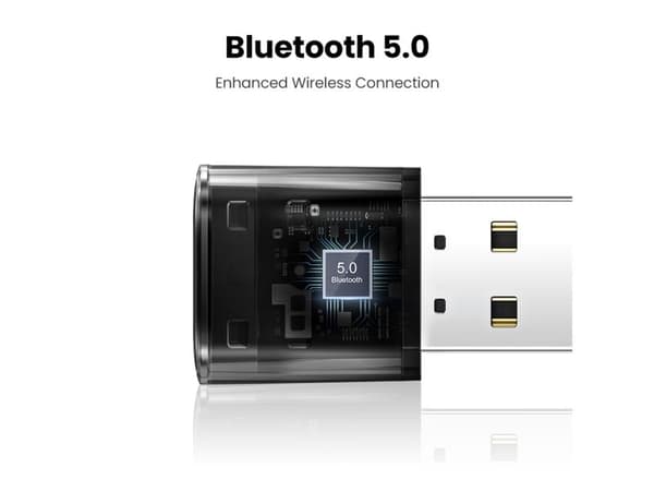 Ugreen - Nettverksadapter - USB 2.0 - Bluetooth 5.0 - sortering