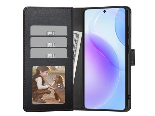 Tech-Protect Wallet Case for Samsung Galaxy A57 5G - Black and Red