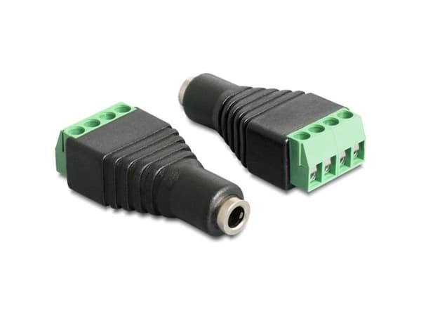 DeLOCK 65457, 3.5mm, 4pin, Musta, Vihreä