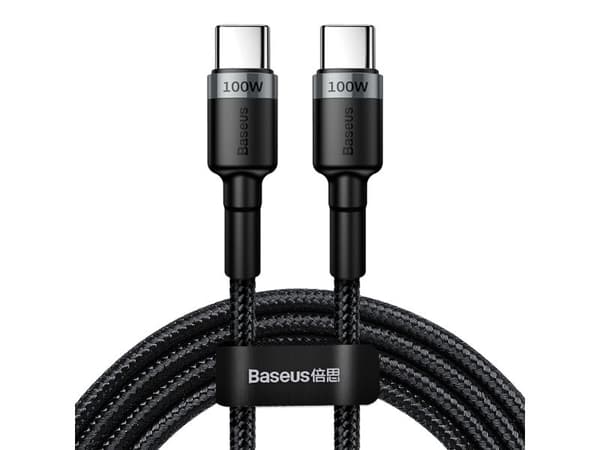 Baseus Cafule, 2 m, USB C, USB C, USB 2.0, 0,48 Gbit/s, Svart