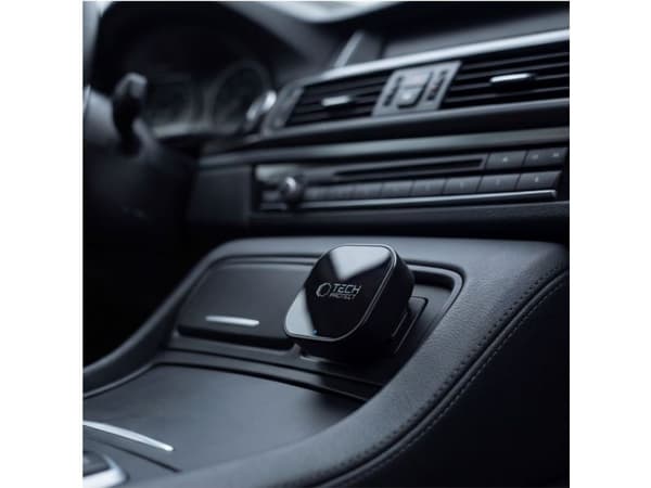 Bilradio Canva TECH-PROTECT ULTRABOOST CA01 USB Bluetooth 5.4 matt svart med Apple CarPlay / Android Auto-adapter
