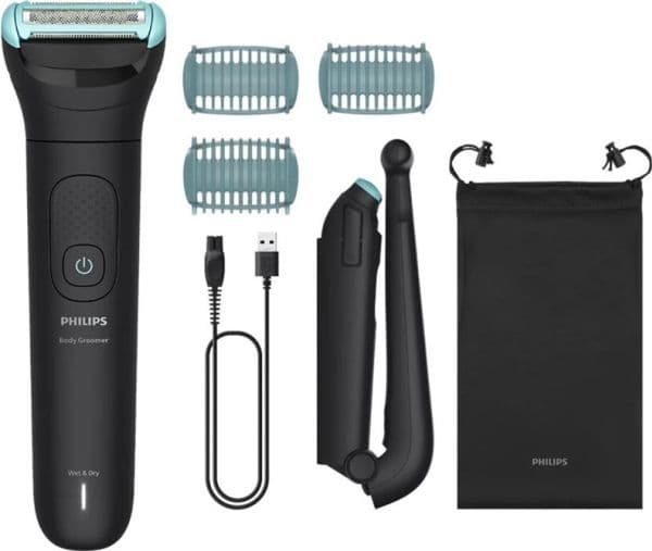 Philips 5000 Series BG5480 - Trimmer - sladdlös - nattsvart