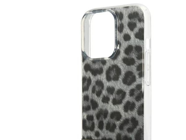Guess GUHCP13LHSLEOK iPhone 13 Pro/13 6,1" grå/grå hardcase leopard