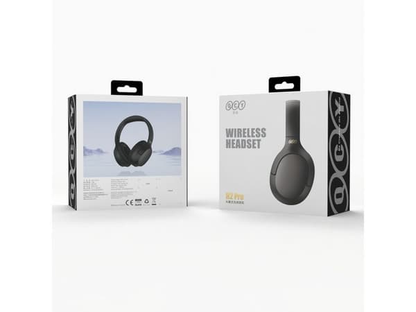 QCY H2-Pro Wireless On-Ear Headphones with ENC Function - Black