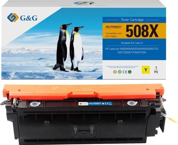 G&G 14345, 9500 sidor, Gul, 1 styck