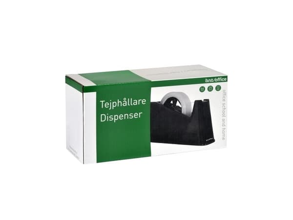 Tapedispenser bordsmodell svart för 19/25mm x 33/66m