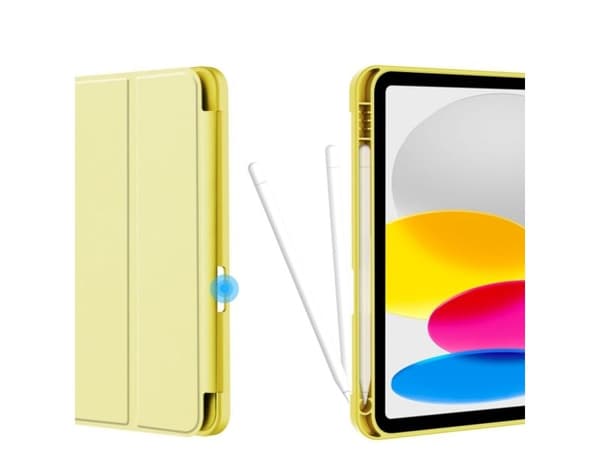 Tablet case 4kom.pl SC Pen tablet case for Apple iPad 10.9 2022 YELLOW