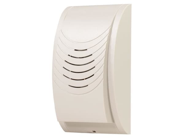 Zamel dörrklocka 230V 80 dB kompakt vit - DNS-002/N