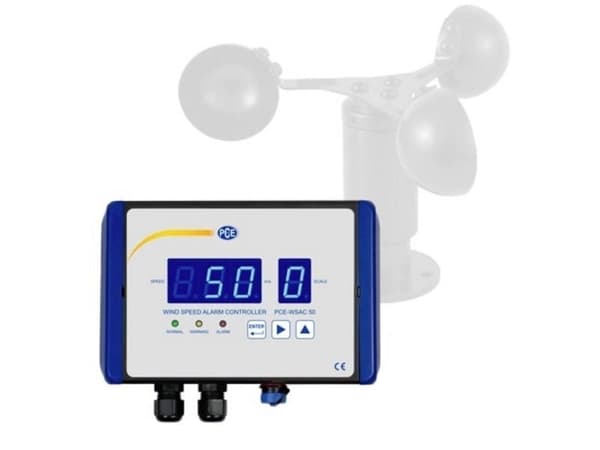 PCE Instruments anemometer kalibrert (ISO) 0 til 50 m/s