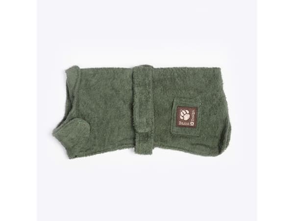 Dog Bath Robe Green 40cm