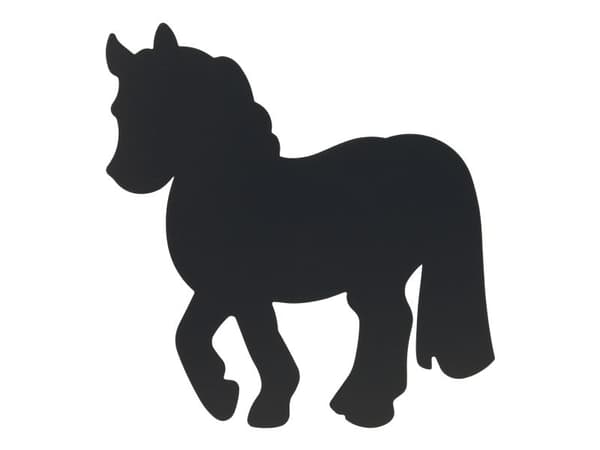 Securit® silhuet Hest vægtavle i sort
