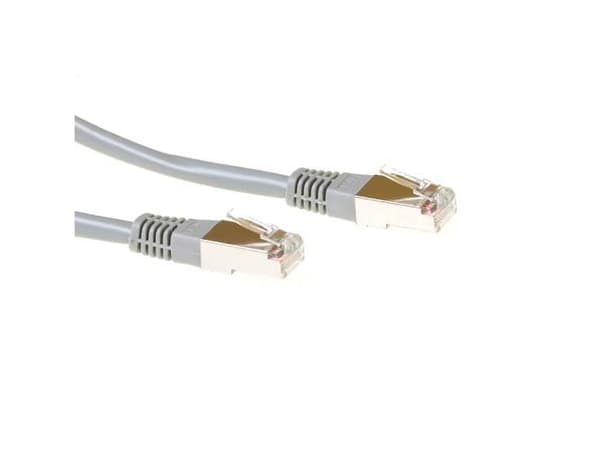 Grå 5 meter F/UTP CAT5E patchkabel med RJ45-plugg