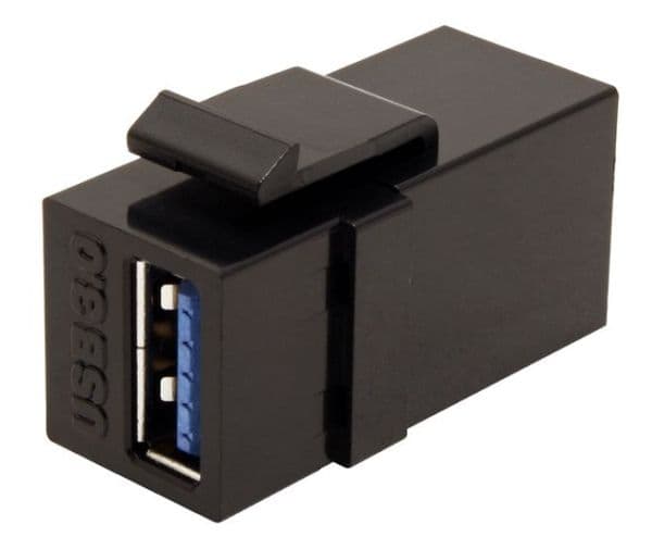 ROLINE 25.99.8207, Flat, Sort, USB A, USB A, Hunkjønn, Hunkjønn