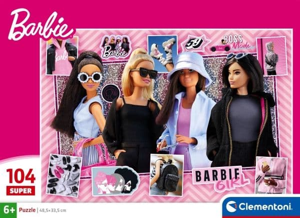 Clementoni Pussel Super Barbie 2026 -3, 104 bitar