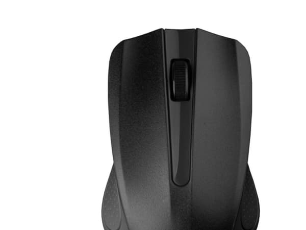 C-TECH WLM-01, Ambidextrous, Optisk, RF Trådlös, 1200 DPI, Svart