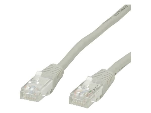Value UTP Patch Cord, Cat.6, grey 1.0 m, grey