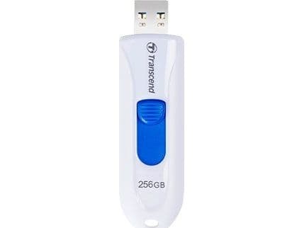Transcend JetFlash 790 - USB flash-enhet - 256 GB - USB 3.1 Gen 1 - vit