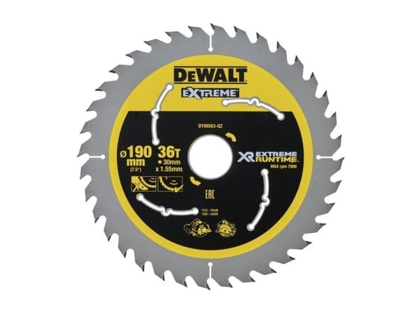 DeWALT XR Extreme Runtime - Cirkelsågblad - 190 mm - 36 tänder