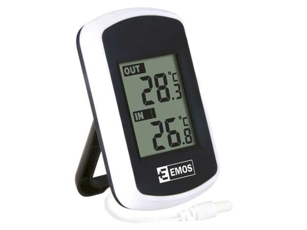 Emos E0041, Digitalt, Rektangulær, AC, AAA, 57 mm, 18 mm