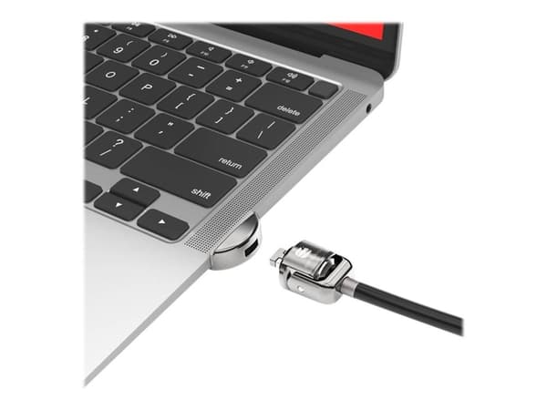 Compulocks MacBook Air 2019-2022 Lock Adapter With Keyed Lock - Lås för säkerhetskabel - silver - för MacBook Air 13,3"