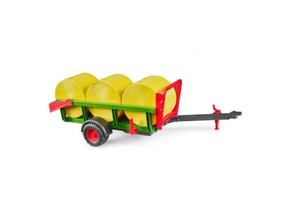 Self loading bale trailer