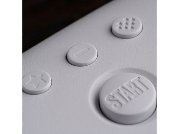 8BitDo 64 Bluetooth-spillkontroller, hvit, Switch / PC