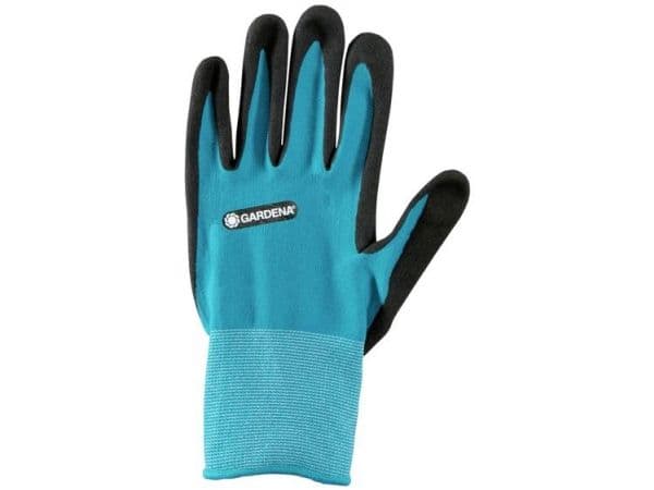 Gardena 11510-20, Hagehansker, Sort, Blå, S, Elastan, Nitril, Polyester