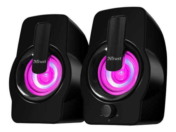 Trust Gemi RGB - kaiuttimet - PC:lle - 6 Watt (Yhteensä) - musta