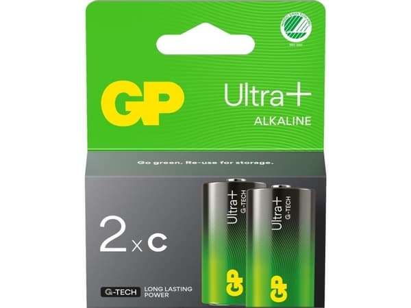 GP Alkaliparisto ULTRA PLUS C (LR14) - 2kpl