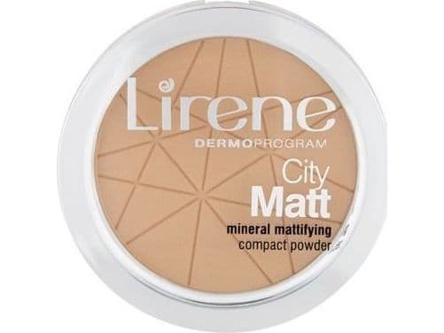 Lirene City Matt Mineral Mattifying Compact Powder - Beige 03, 9g