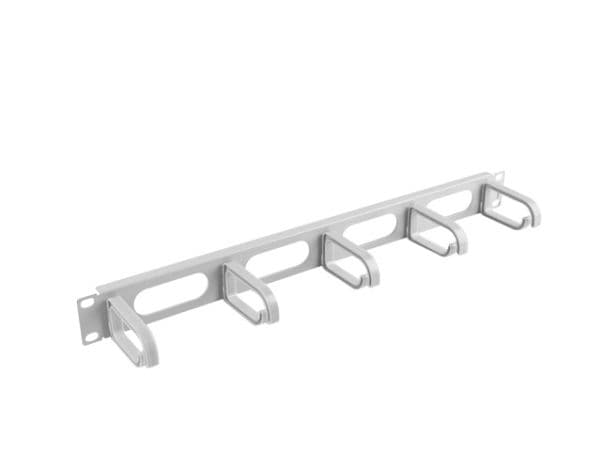 Lanberg Typ B - Rack-kabel styrepanel - RAL 7035 - 1U - 19"