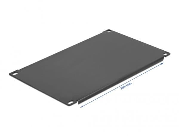 Delock - Blindplate - svart - 4U - 10"