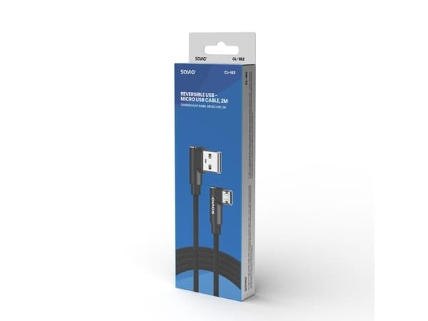 USB cable Elmak Elmak Cable with double-sided USB connector CL-162 SAVIO 2m