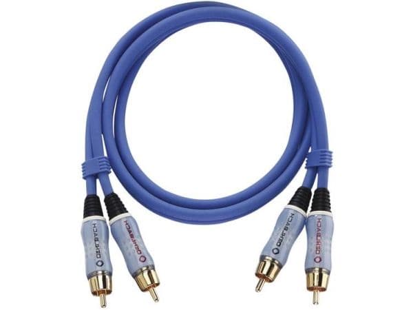 OEHLBACH BEAT! Stereo-Set, Hankjønn, 2 x RCA, Hankjønn, 5 m, Blå