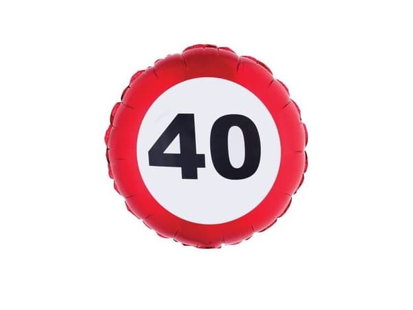 Folio ilmapallo trafik skilt 40