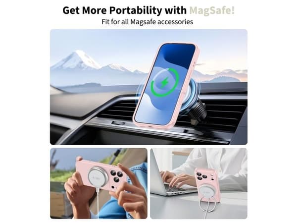 Tech-Protect Silicone Magsafe iPhone 17 Pro Max pink pearl