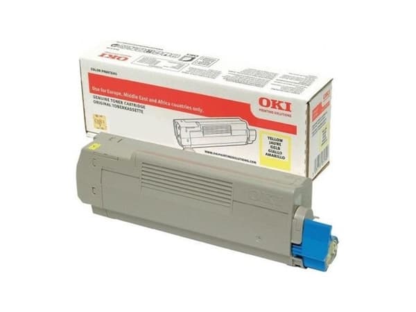 OKI - Gul - original - tonerpatron - för C612dn, 612n