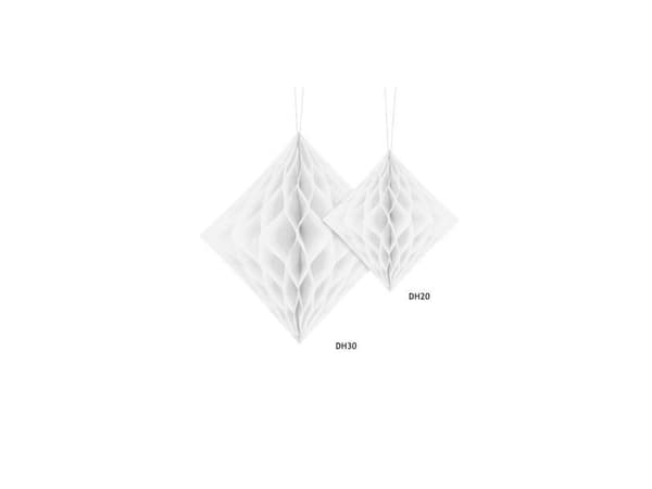 Papirvæv Diamant, hvid