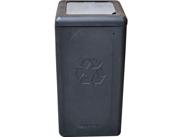Affaldsspand, BrickBin, sort, HDPE, 65 l, sort/grå