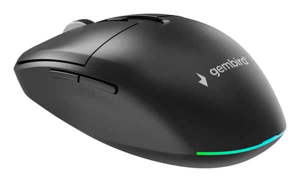 Gembird MUSW2-6B-01, Molempikätinen, Optinen, RF Wireless + Bluetooth, 1600 DPI, Musta