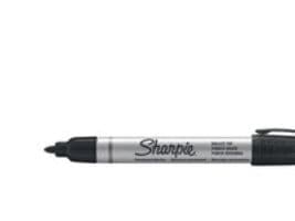 Permanent tusj Sharpie, industriell, rund spids, sort