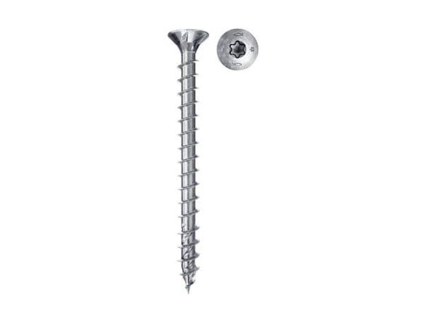 Fischer 670254, Skru, Metall, Tre, Full tråd, Flathode, Torx