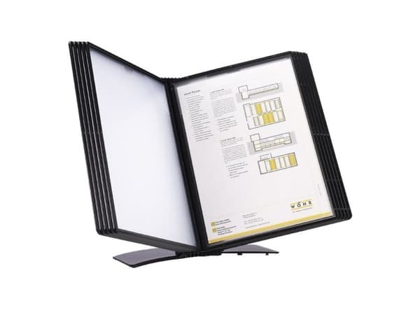 Registersystem, BNT A4 Easymount t/20 lommer bord, sort