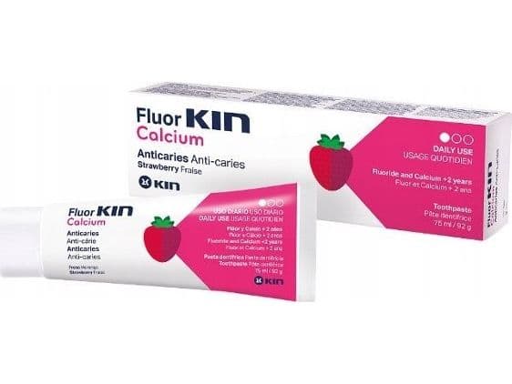 KIN KIN PASTA FLUOR KALSIUM D/BARN 75